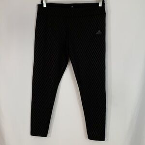 Adidas Climalite Black Striped Leggings